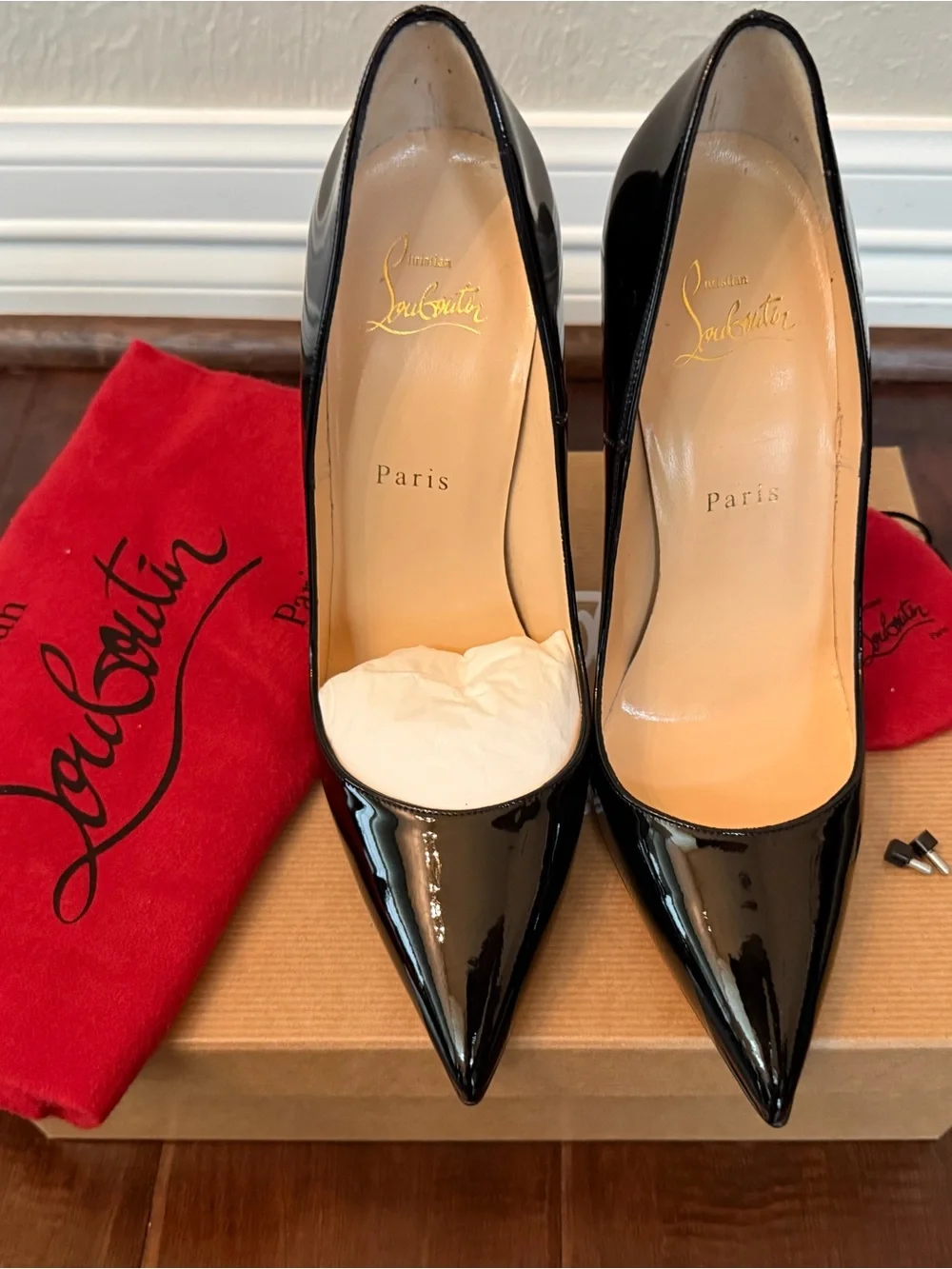Christian Louboutin So Kate 120 Patent Black Pumps | NEW Never Worn